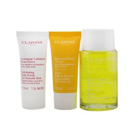 Tonic Collection: Tonic Body Treatment Oil 100ml+ Exfoliating Body Scrub 30ml+ Tonic Bath &amp; Shower Concentrate 30ml+ Bag