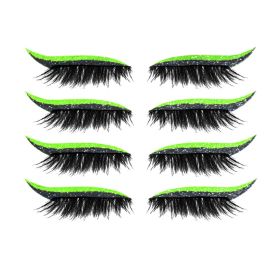 Glitter Self-adhesive Eyeshadow Sticker False Lashes Eye Makeup Sticker (Color: Q5)