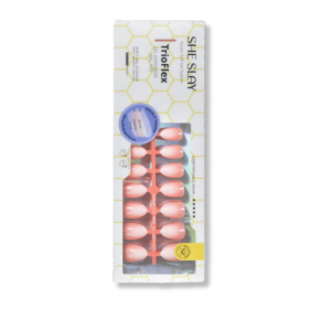 SheSlay Ombre Trio Flex | Pre-Colored Press-On Nail Extensions (Color: Ombre-Peach Blush, Nail shape: Oval)